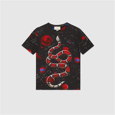 gucci snake galaxy shirt|white gucci shirt with snake.